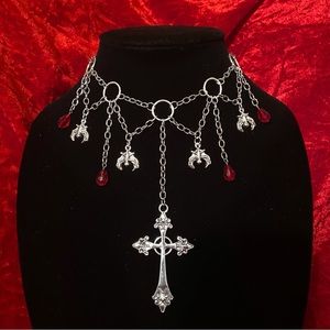 Vampire Goth Chain Choker Necklace